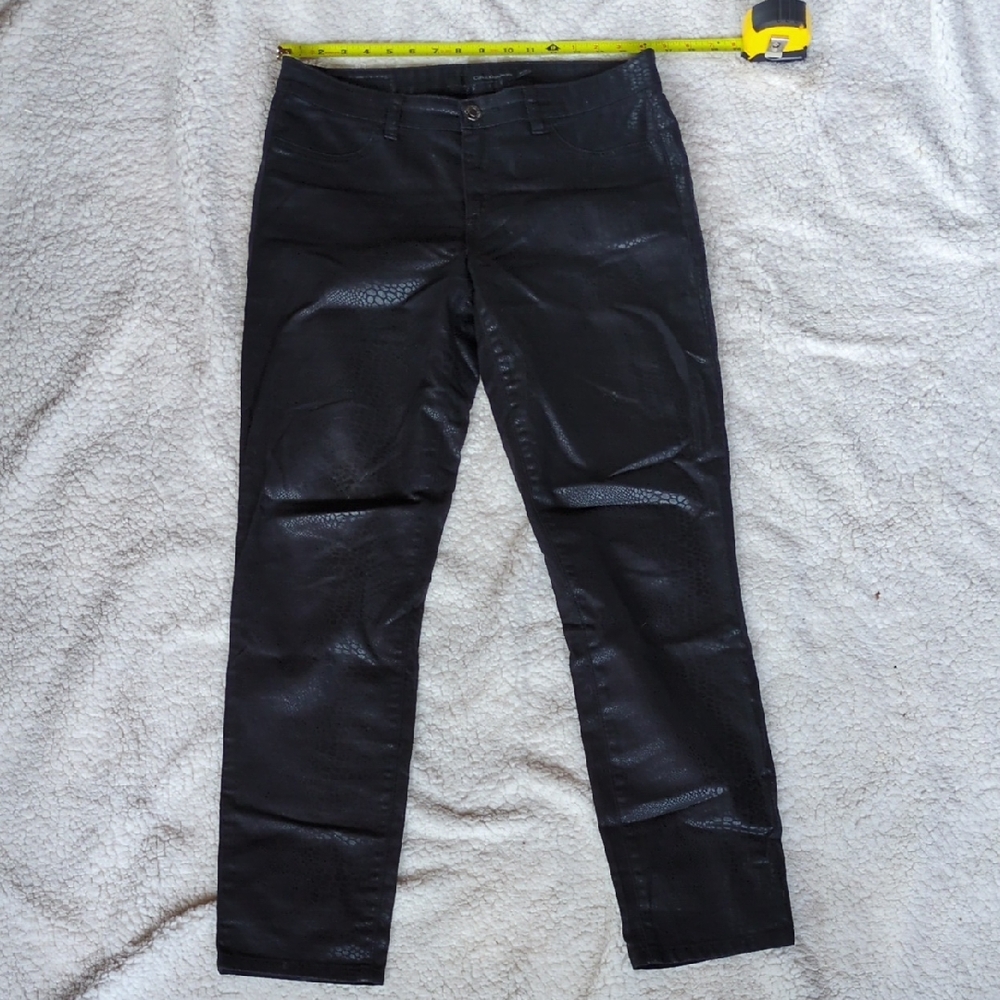 Calvin Klein Jeans Black Lizard Print Denim